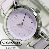 Buy Shop Coach Tristent Purple Dial Two Tone Steel Strap Watch for Women - 14502461 USA Online