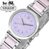 Buy Shop Coach Tristent Purple Dial Two Tone Steel Strap Watch for Women - 14502461 USA Online