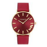Buy Shop Coach Perry Red Dial Red Leather Strap Watch for Women - 14503852 USA Online