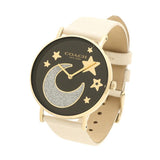 Buy Shop Coach Perry Black Dial White Leather Strap Watch for Women - 14503041 USA Online