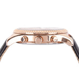 Buy Shop Michael Kors Lexington Chronograph Rose Gold Dial Black Leather Strap Watch For Men - MK8516 USA Online