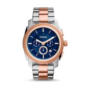 Buy Shop Fossil Machine Blue Dial Two Tone Steel Strap Watch for Men - FS5037 USA Online