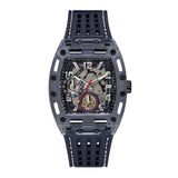 Guess Phoenix Chronograph Black Dial Black Rubber Strap Watch for Men - GW0499G1