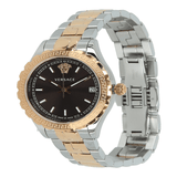 Versace Hellenyium Brown Dial Two Tone Steel Strap Watch for Women - V12040015