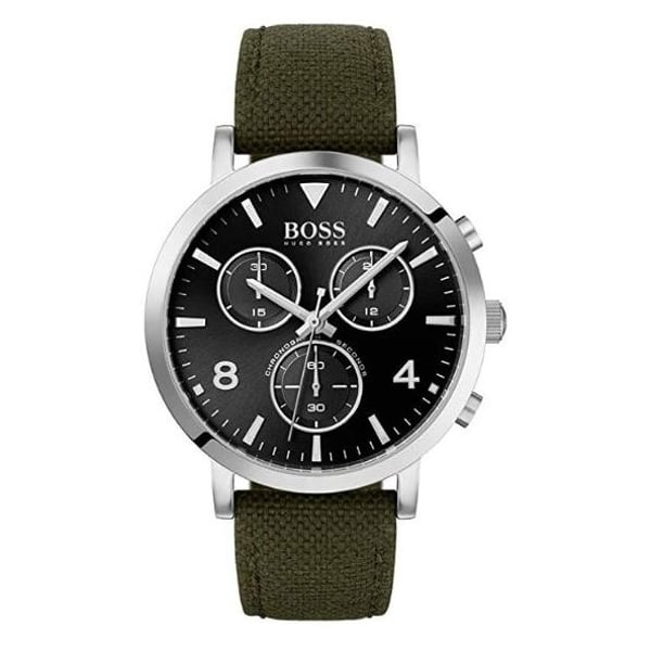Buy Shop Hugo Boss Vesada Grey Dial Green Nylon Strap Watch for Men - 1513692 USA Online