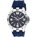 Buy Shop Tommy Hilfiger Drew Black Dial Black Rubber Strap Watch for Men - 1791062 USA Online