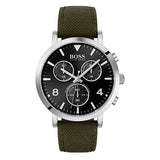 Buy Shop Hugo Boss Vesada Grey Dial Green Nylon Strap Watch for Men - 1513692 USA Online