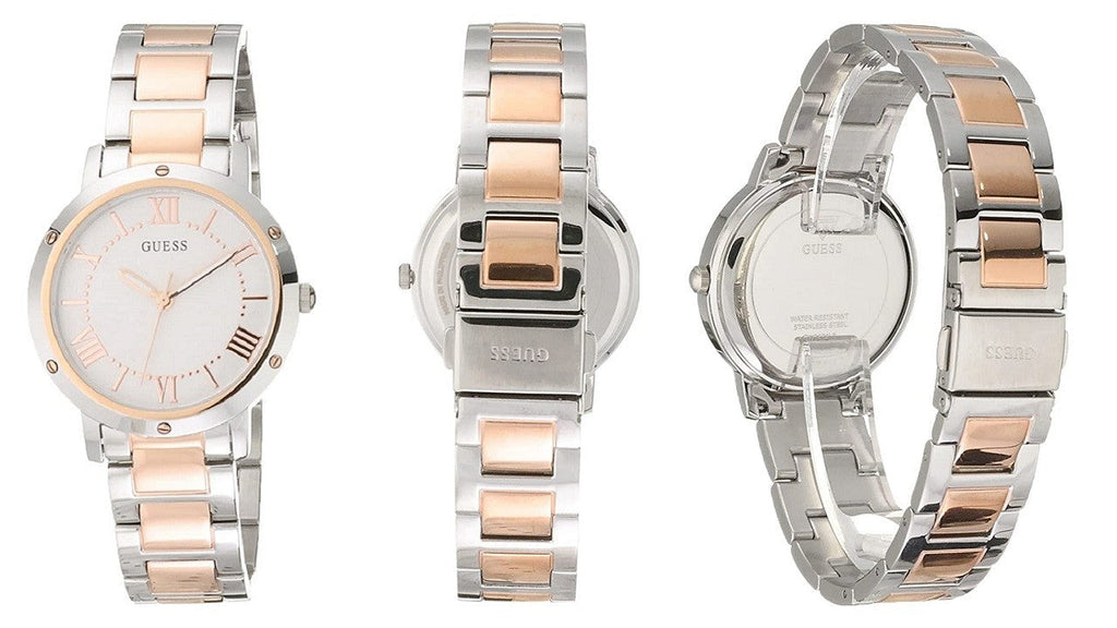 Buy Shop Guess Park Ave Silver Dial Two Tone Steel Strap Watch for Women - W0636L1 USA Online
