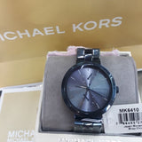 Buy Shop Michael Kors Garner Chronograph Quartz Blue Dial Blue Steel Strap Watch For Women - MK6410 USA Online