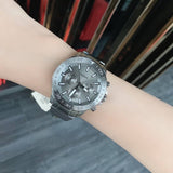 Buy Shop Fossil Garrett Chronograph Grey Dial Grey Steel Strap Watch for Men - FS5621 USA Online