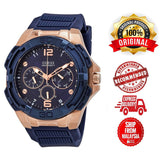 Buy Shop Guess Genesis Quartz Blue Dial Blue Silicone Strap Watch For Men - W1254G3 USA Online