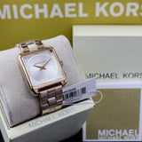 Buy Shop Michael Kors Lake Quartz White Dial Rose Gold Steel Strap Watch For Women - MK3645 USA Online