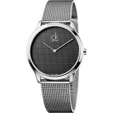 Buy Shop Calvin Klein Minimal Grey Dial Silver Mesh Bracelet Watch for Women - K3M2312X USA Online
