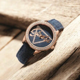 Buy Shop Guess Little Flirt Quartz Blue Dial Blue Leather Strap Watch For Women - W0456L6 USA Online