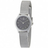 Buy Shop Calvin Klein Minimal Grey Dial Silver Mesh Bracelet Watch for Men - K3M51154 USA Online