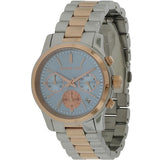 Buy Shop Michael Kors Runway Chronograph Blue Dial Two Tone Steel Strap Watch For Women - MK6166 USA Online