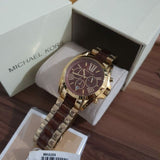 Buy Shop Michael Kors Bradshaw Chronograph Burgundy Dial Two Tone Steel Strap For Women - MK6269 USA Online