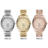 Buy Shop Michael Kors Bryn Quartz Silver Dial Silver Steel Strap Watch For Women - MK6133 USA Online