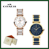 Coach Sport Ceramic Blue Dial Two Tone Steel Strap Watch for Women - 14502462