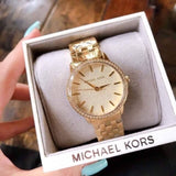 Buy Shop Michael Kors Argyle Glitz Rose Gold Dial Rose Gold Steel Strap Watch For Women - MK3120 USA Online