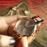 Buy Shop Michael Kors Jaryn Rose Gold Dial Rose Gold Steel Strap Watch for Women - MK3621 USA Online
