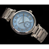 Buy Shop Michael Kors Skylar Quartz Blue Dial Silver Steel Strap Watch For Women - MK5988 USA Online