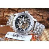 Buy Shop Fossil Modern Machine Automatic Silver Dial Silver Steel Strap Watch for Men - ME3081 USA Online