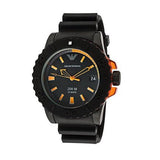 Buy Shop Emporio Armani Sportivo Quartz Black Dial Black Silicone Strap Watch For Men - AR5969 USA Online