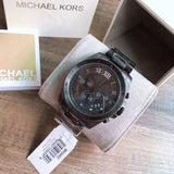 Buy Shop Michael Kors Brecken Chronograph Black Dial Black Steel Strap Watch For Men - MK8482 USA Online
