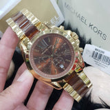 Buy Shop Michael Kors Bradshaw Chronograph Burgundy Dial Two Tone Steel Strap For Women - MK6269 USA Online
