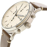 Buy Shop Fossil The Commuter White Dial Brown Leather Strap Watch for Men - FS5402 USA Online