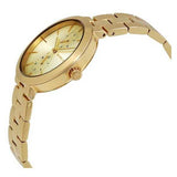 Buy Shop Michael Kors Garner Quartz Gold Dial Gold Steel Strap Watch For Women - MK6408 USA Online