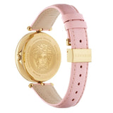 Buy Shop Versace Palazzo Empire Pink Dial Pink Leather Strap Watch for Women - VCO030017 USA Online