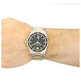 Buy Shop Emporio Armani Quartz Black Dial Two Tone Steel Strap Watch For Men - AR80017 USA Online