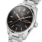 Buy Shop Tag Heuer Carrera Day Date Black Dial Silver Steel Strap Watch for Men - WBN2013.BA0640 USA Online