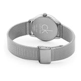 Buy Shop Calvin Klein Minimal Grey Dial Silver Mesh Bracelet Watch for Women - K3M53154 USA Online