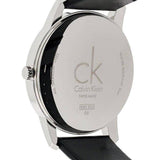 Calvin Klein Boost Black Dial Black Leather Strap Watch for Men - K7Y214CZ