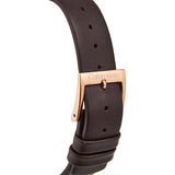 Buy Shop Calvin Klein Minimal White Dial Brown Leather Strap Watch for Women - K3M226G6 USA Online