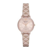 Buy Shop Emporio Armani Kappa Quartz Rose Gold Dial Pink Leather Strap Watch For Women - AR11010 USA Online