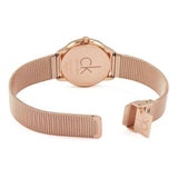 Buy Shop Calvin Klein Minimal White Dial Rose Gold Mesh Bracelet Watch for Men - K3M21626 USA Online