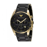 Buy Shop Emporio Armani Sportivo Quartz Black Dial Black Steel Strap Watch For Men - AR8023 USA Online