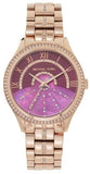 Buy Shop Michael Kors Lauryn Pink Dial Rose Gold Steel Strap Watch for Women - MK3722 USA Online