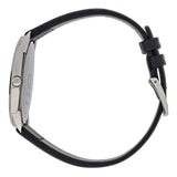 Buy Shop Calvin Klein Minimal Silver Dial Black Leather Strap Watch for Men - K3M211CY USA Online