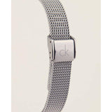 Buy Shop Calvin Klein Minimal Grey Dial Silver Mesh Bracelet Watch for Women - K3M231Y3 USA Online