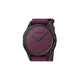 Buy Shop Calvin Klein Tone Maroon Dial Maroon NATO Strap Watch for Men - K7K514UP USA Online