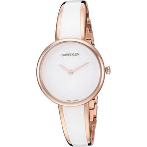 Buy Shop Calvin Klein Seduce White Dial Two Tone Steel Strap Watch for Women - K4E2N616 USA Online