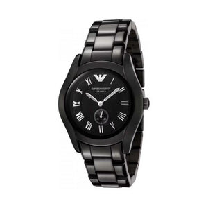 Buy Shop Emporio Armani Ceramica Quartz Black Dial Black Steel Strap Watch For Women - AR1402 USA Online