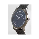Buy Shop Emporio Armani Luigi Quartz Blue Dial Grey Mesh Bracelet Watch For Men - AR11053 USA Online