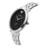 Buy Shop Emporio Armani Classic Quartz Black Dial Silver Steel Strap Watch For Men - AR11161 USA Online