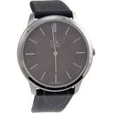 Buy Shop Calvin Klein Minimal Black Dial Black Leather Strap Watch for Men - K3M211C4 USA Online